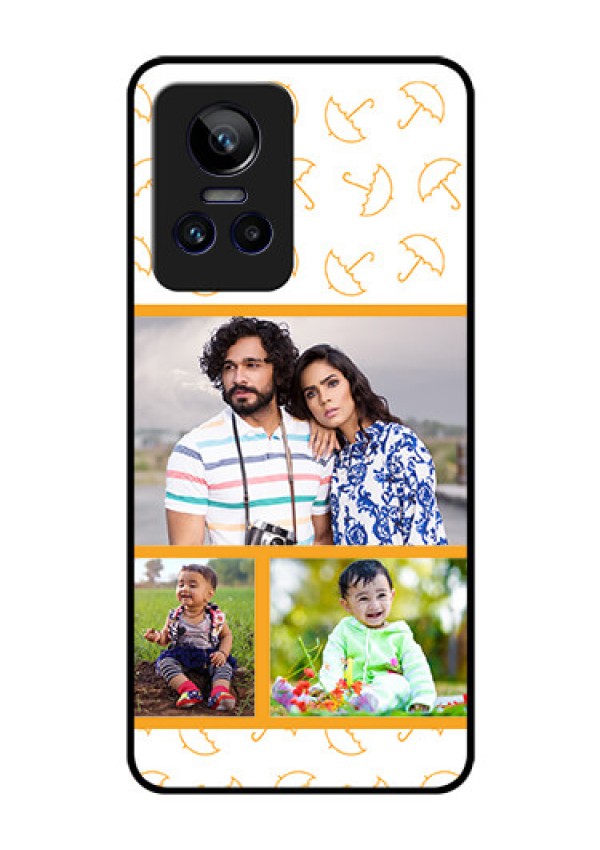 Realme GT Neo 3 150W Custom Glass Mobile Case - Yellow Pattern Design