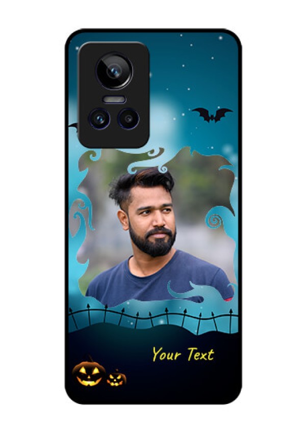 Realme GT Neo 3 150W Custom Glass Phone Case - Halloween frame design
