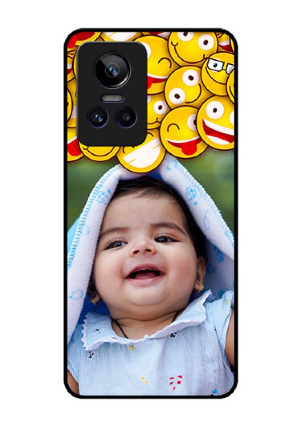 Realme GT Neo 3 150W Custom Glass Mobile Case - with Smiley Emoji Design