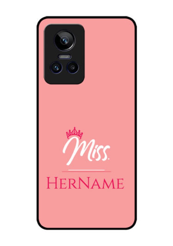 Realme GT Neo 3 150W Custom Glass Phone Case Mrs with Name