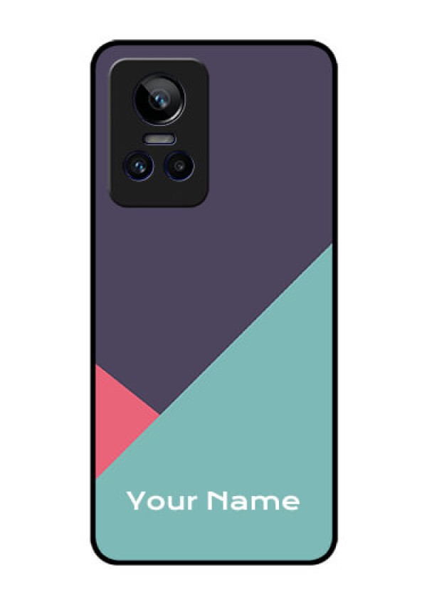 Realme Gt Neo 3 150W Custom Glass Mobile Case - Tri Color abstract Design