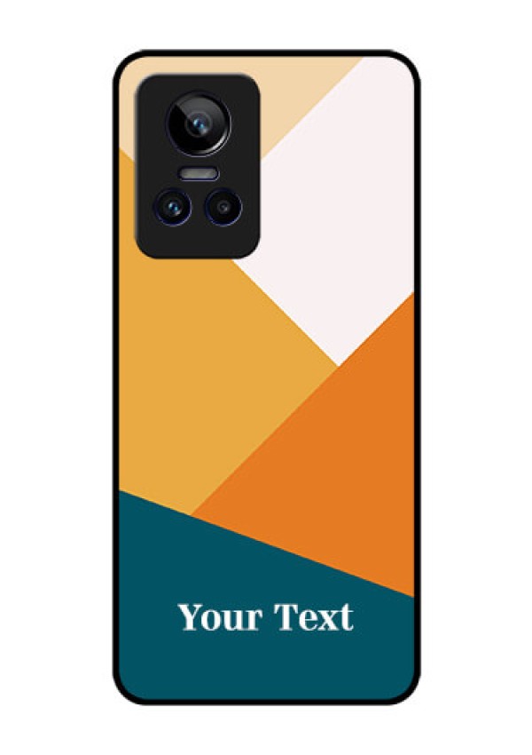 Realme Gt Neo 3 150W Personalized Glass Phone Case - Stacked Multi-colour Design