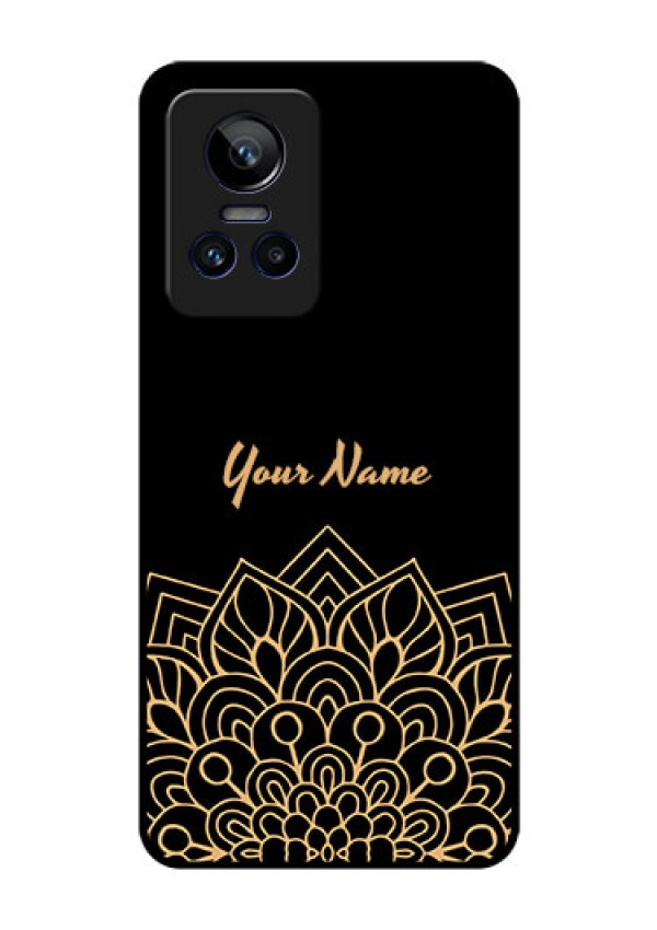 Realme Gt Neo 3 150W Custom Glass Phone Case - Golden mandala Design