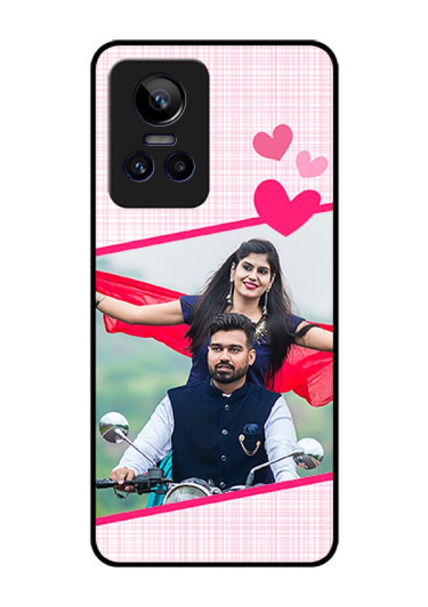 Realme GT Neo 3 5G Custom Glass Phone Case - Love Shape Heart Design