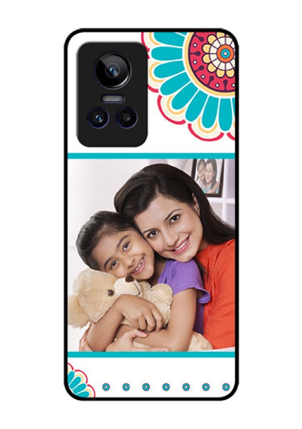 Realme GT Neo 3 5G Custom Glass Phone Case - Flower Design