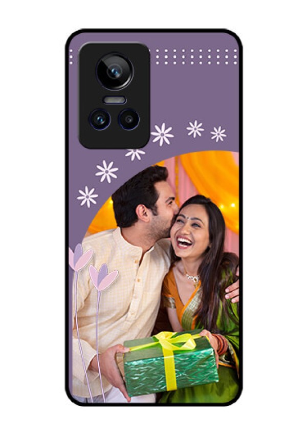 Realme GT Neo 3 5G Custom Glass Mobile Case - Lavender flowers design