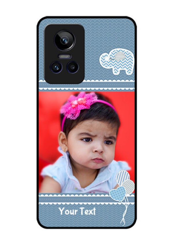 Realme GT Neo 3 5G Photo Printing on Glass Case - with Kids Pattern Design