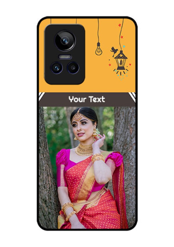 Realme GT Neo 3 5G Custom Glass Mobile Case - with Family Picture and Icons