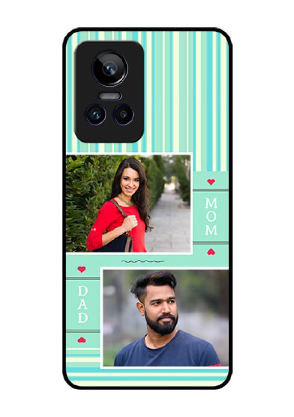 Realme GT Neo 3 5G Custom Glass Phone Case - Mom & Dad Pic Design