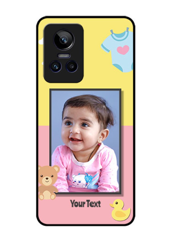 Realme GT Neo 3 5G Photo Printing on Glass Case - Kids 2 Color Design