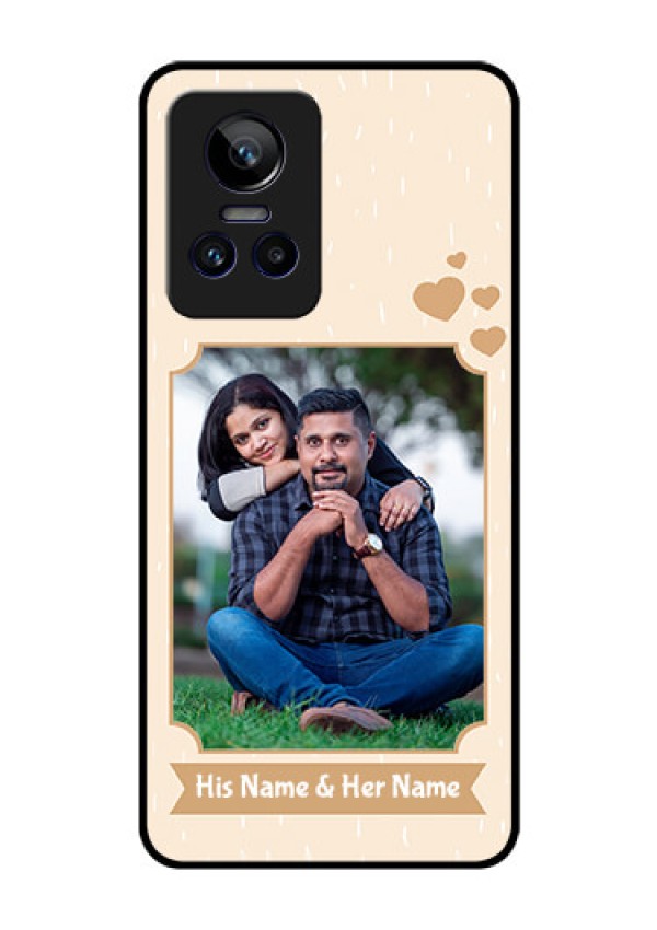 Realme GT Neo 3 5G Custom Glass Phone Case - with confetti love design