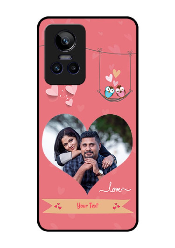 Realme GT Neo 3 5G Personalized Glass Phone Case - Peach Color Love Design