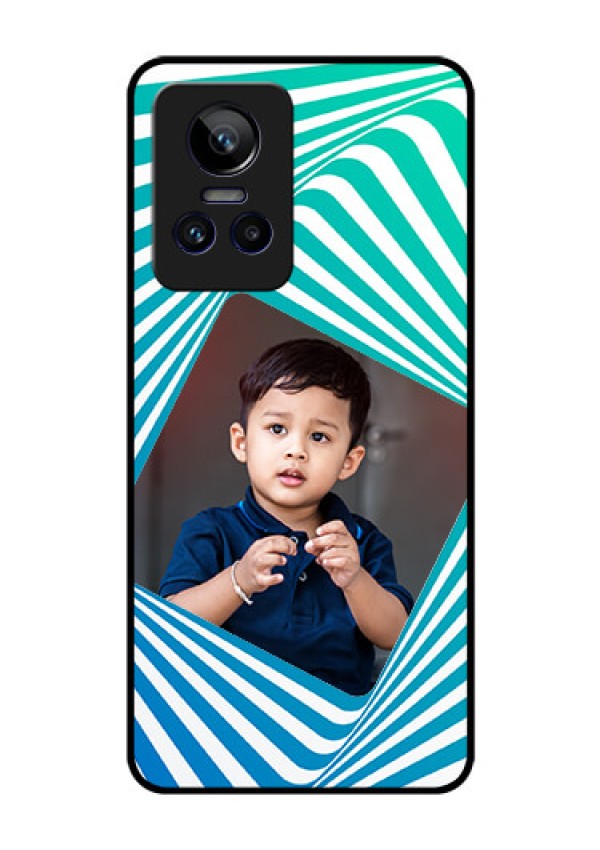 Realme GT Neo 3 5G Personalized Glass Phone Case - Abstract Spiral Design