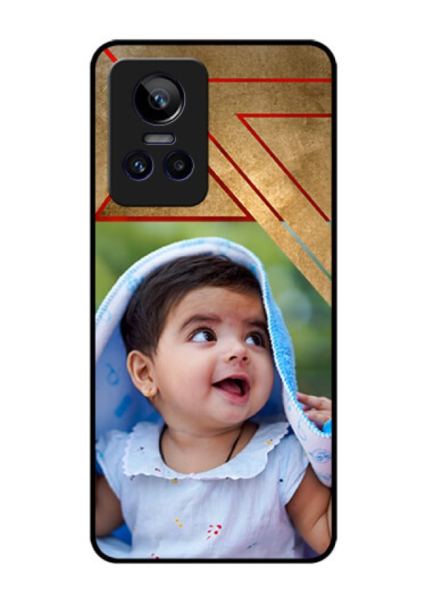 Realme GT Neo 3 5G Personalized Glass Phone Case - Gradient Abstract Texture Design