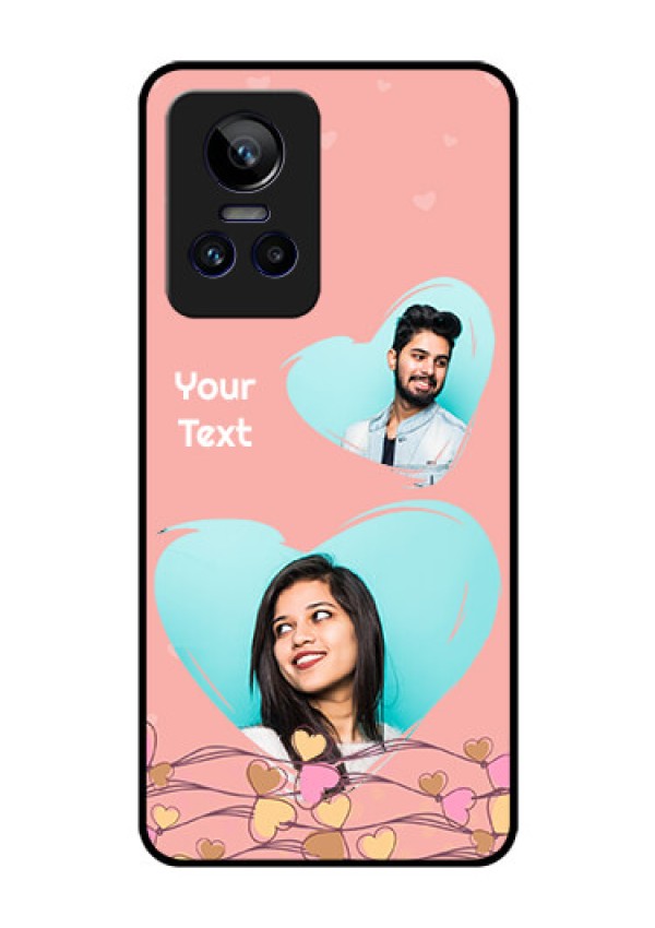 Realme GT Neo 3 5G Custom Glass Mobile Case - Love Doodle Design