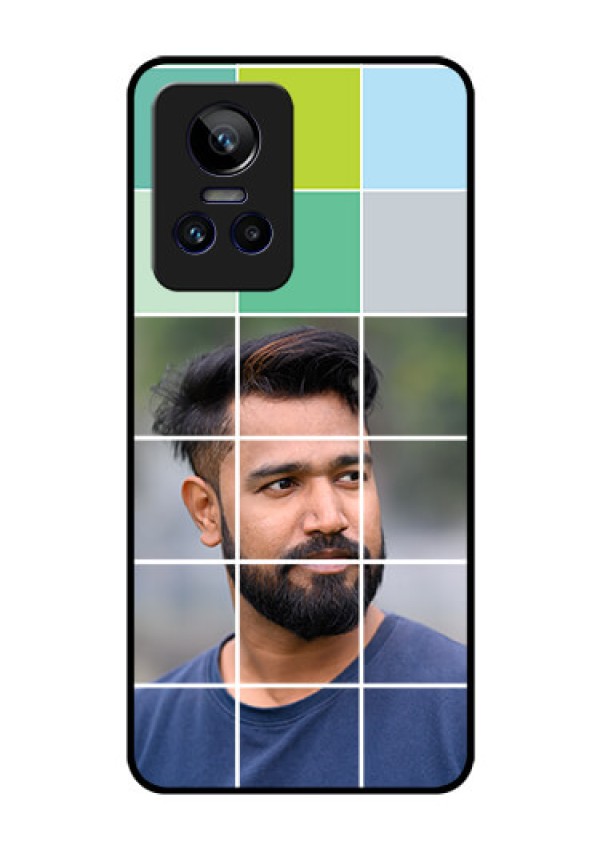 Realme GT Neo 3 5G Photo Printing on Glass Case - with white box pattern