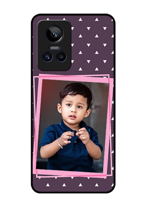 Realme GT Neo 3 5G Custom Glass Mobile Case - Triangle Pattern Dotted Design