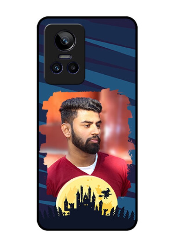 Realme GT Neo 3 5G Photo Printing on Glass Case - Halloween Witch Design