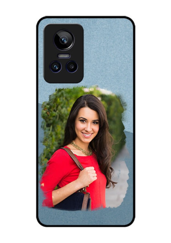Realme GT Neo 3 5G Custom Glass Mobile Case - Grunge Line Art Design