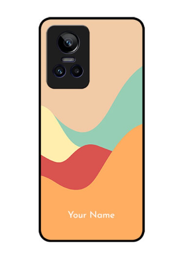 Realme Gt Neo 3 Personalized Glass Phone Case - Ocean Waves Multi-colour Design