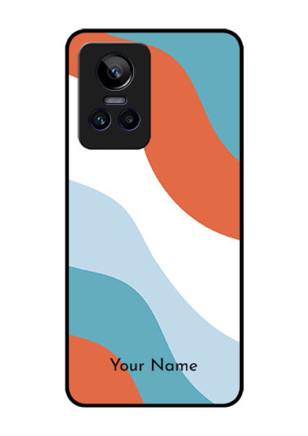 Realme Gt Neo 3 Custom Glass Mobile Case - coloured Waves Design