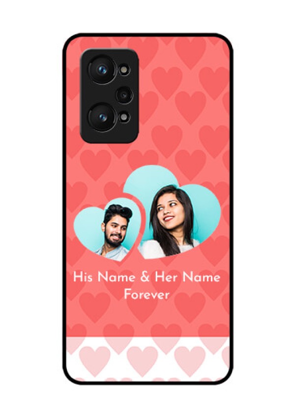 Realme GT Neo 3T Personalized Glass Phone Case - Couple Pic Upload Design