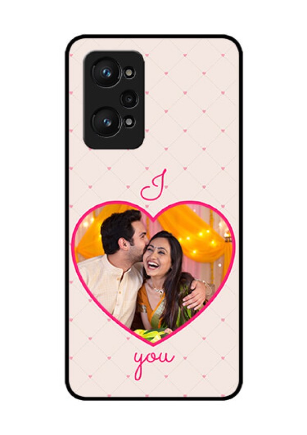 Realme GT Neo 3T Custom Glass Mobile Case - Heart Shape Design