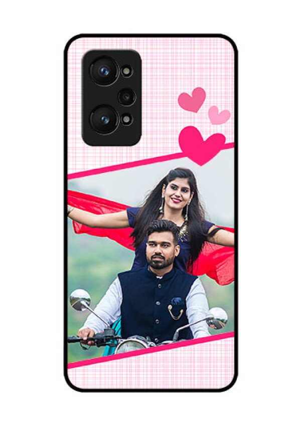 Realme GT Neo 3T Custom Glass Phone Case - Love Shape Heart Design
