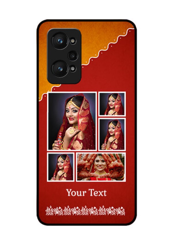 Realme GT Neo 3T Personalized Glass Phone Case - Wedding Pic Upload Design