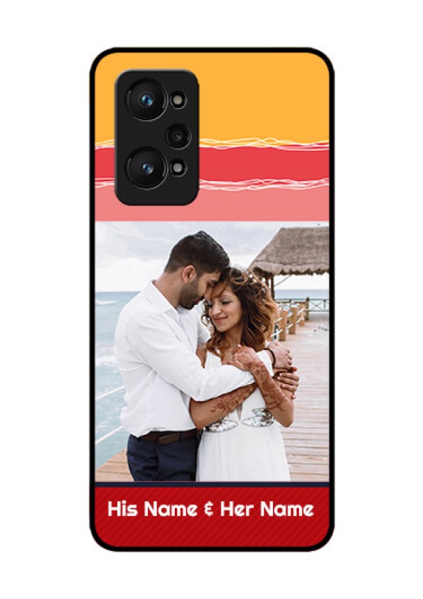 Realme GT Neo 3T Custom Glass Mobile Case - Colorful Case Design