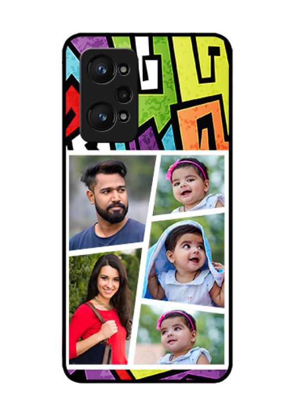 Realme GT Neo 3T Custom Glass Phone Case - Graffiti pattern Design