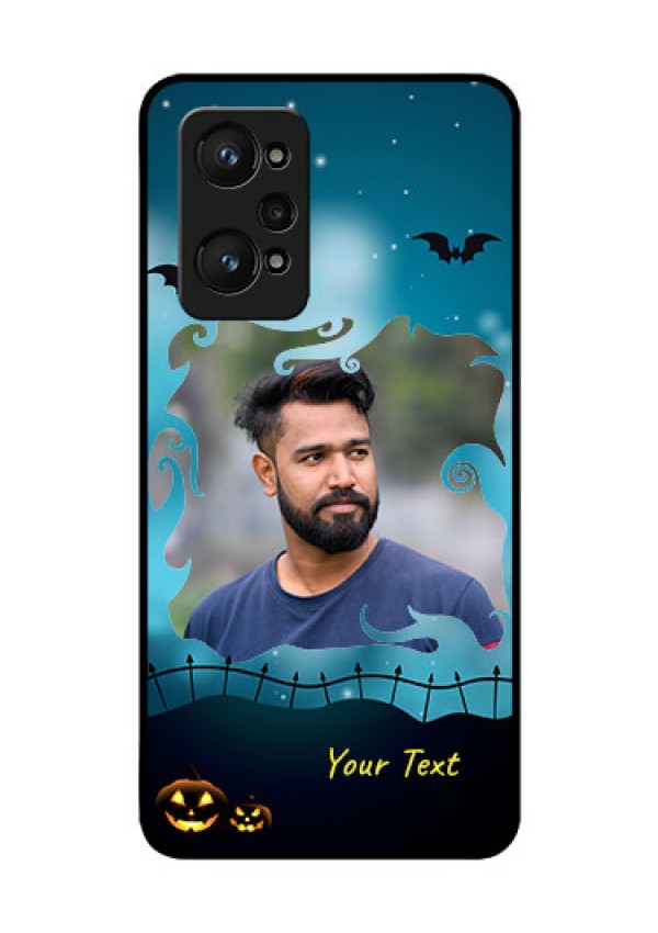 Realme GT Neo 3T Custom Glass Phone Case - Halloween frame design