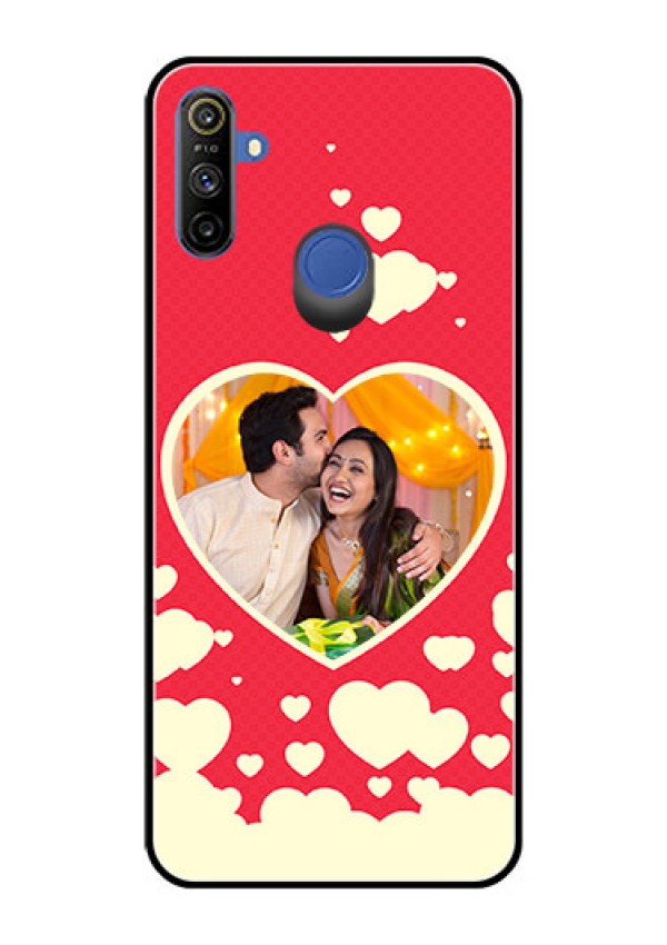 Realme Narzo 10A Custom Glass Mobile Case  - Love Symbols Phone Cover Design