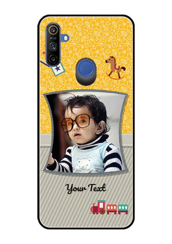 Realme Narzo 10A Personalized Glass Phone Case  - Baby Picture Upload Design