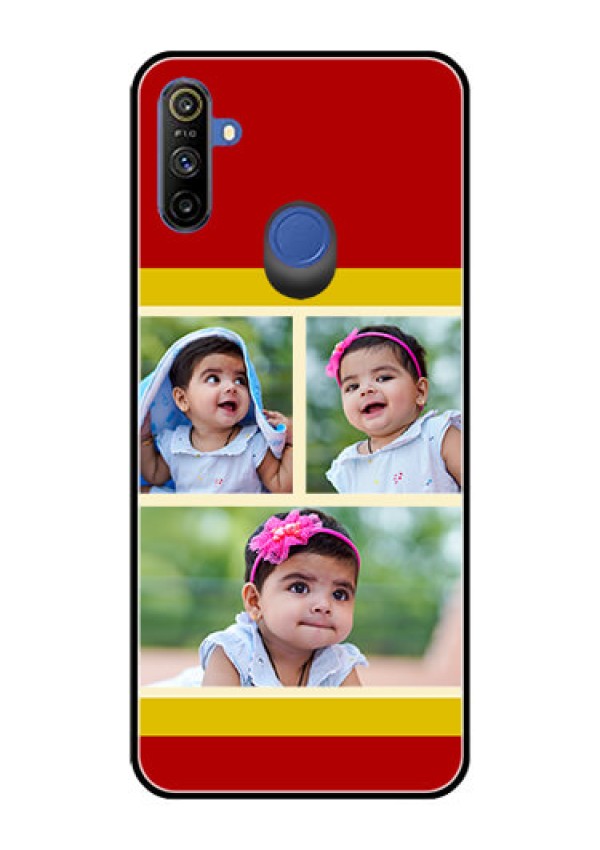 Realme Narzo 10A Custom Glass Mobile Case  - Multiple Pic Upload Design