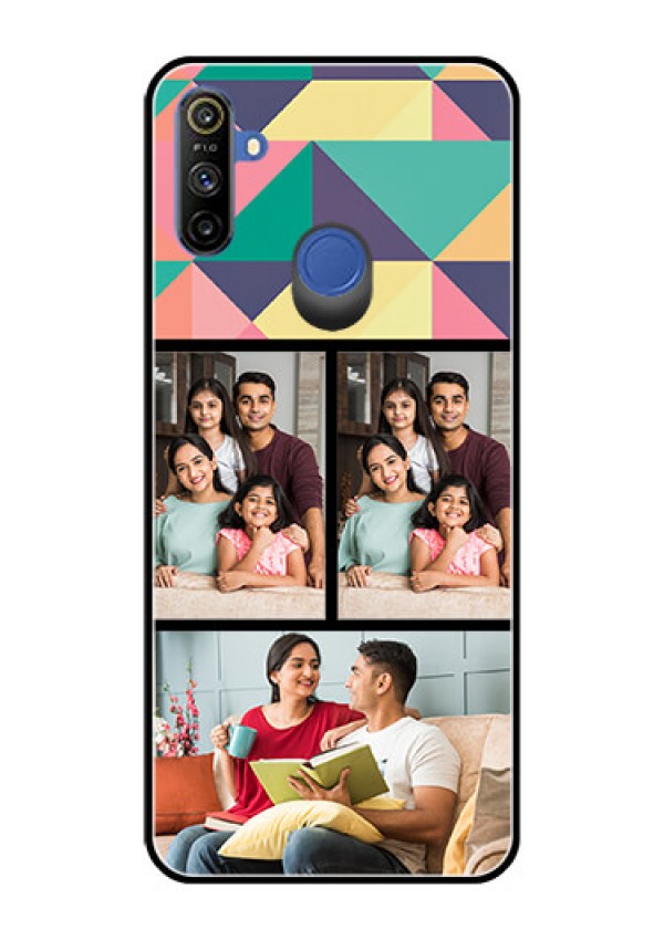 Realme Narzo 10A Custom Glass Phone Case  - Bulk Pic Upload Design