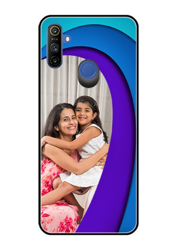 Realme Narzo 10A Photo Printing on Glass Case  - Simple Pattern Design