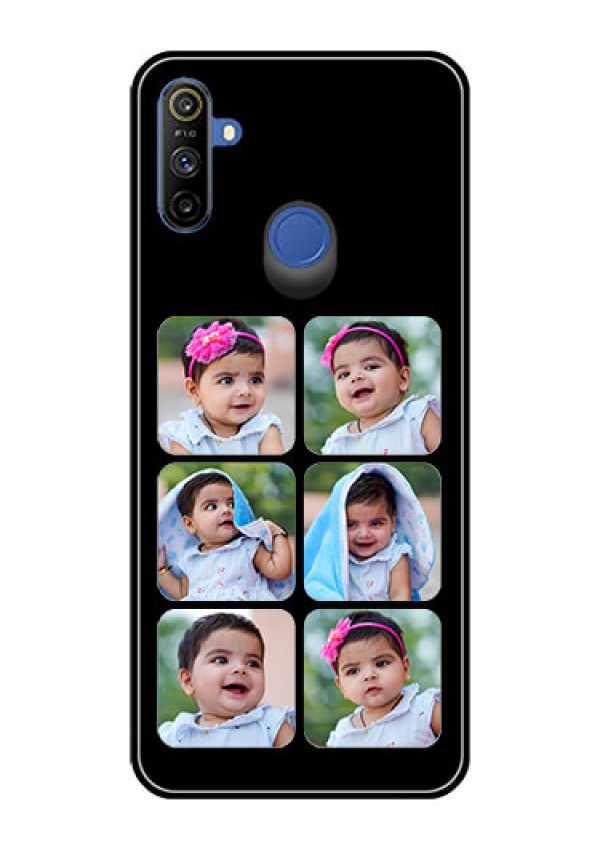 Realme Narzo 10A Photo Printing on Glass Case  - Multiple Pictures Design