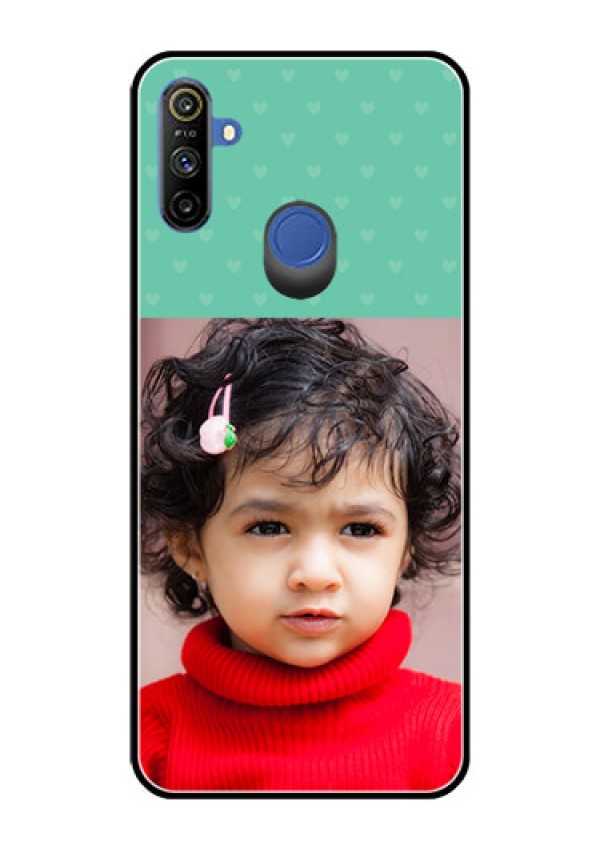 Realme Narzo 10A Custom Glass Phone Case  - Lovers Picture Design