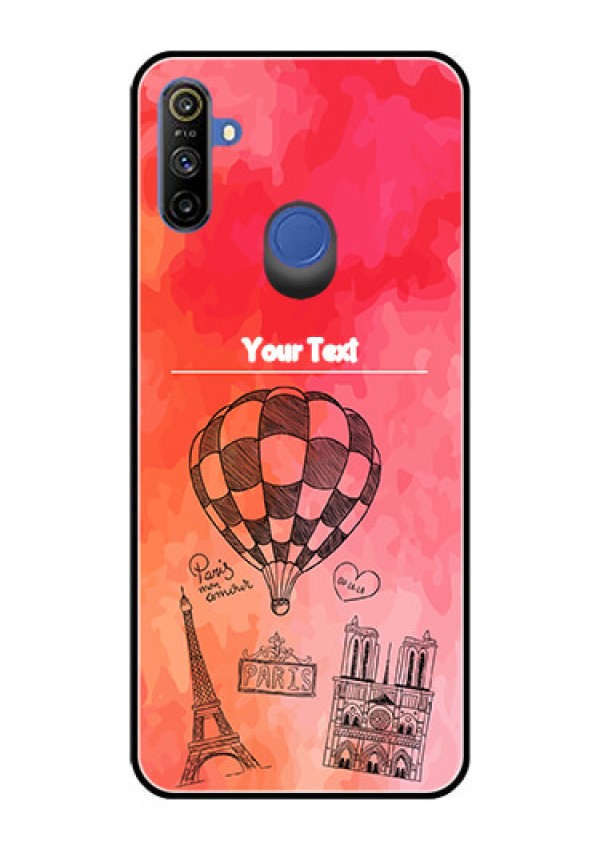 Realme Narzo 10A Custom Glass Phone Case  - Paris Theme Design