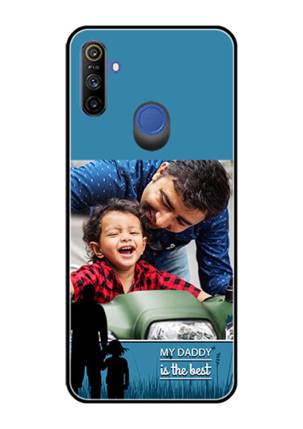 Realme Narzo 10A Custom Glass Mobile Case  - Best dad design 