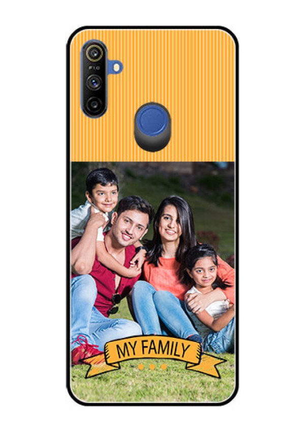 Realme Narzo 10A Custom Glass Phone Case  - My Family Design
