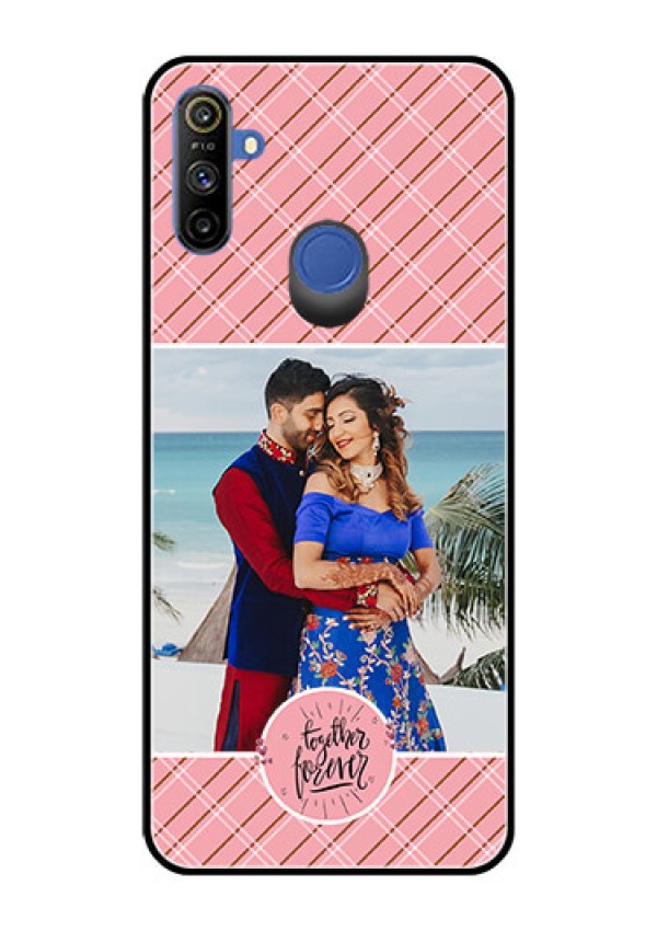 Realme Narzo 10A Personalized Glass Phone Case  - Together Forever Design