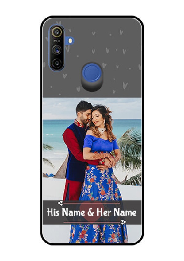 Realme Narzo 10A Custom Glass Mobile Case  - Buy Love Design with Photo Online