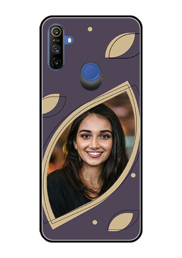 Narzo 10A Custom Glass Mobile Case - Falling Leaf Design