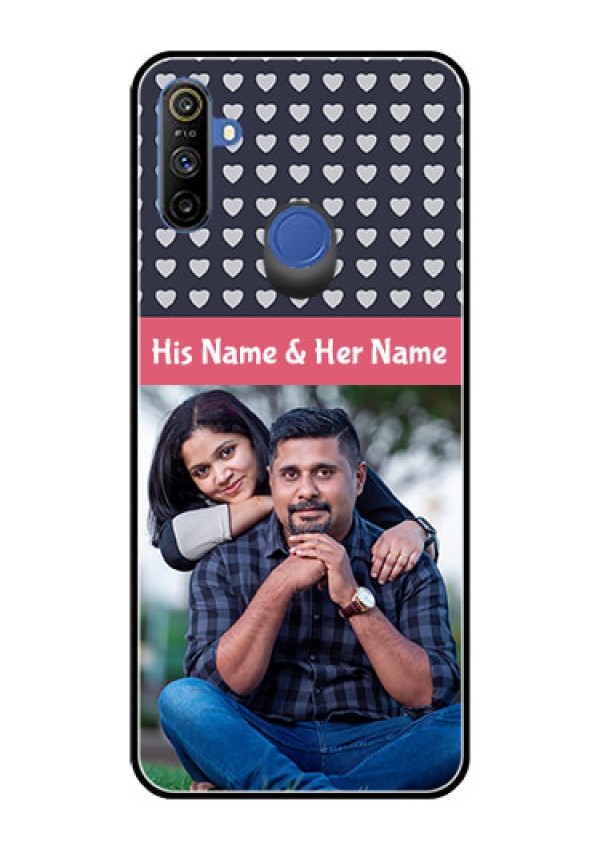 Narzo 20A Custom Glass Mobile Case  - Love Symbols Design