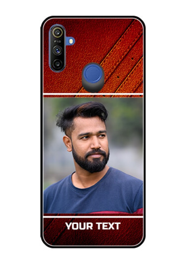 Narzo 20A Personalized Glass Phone Case  - Leather Phone Case Design