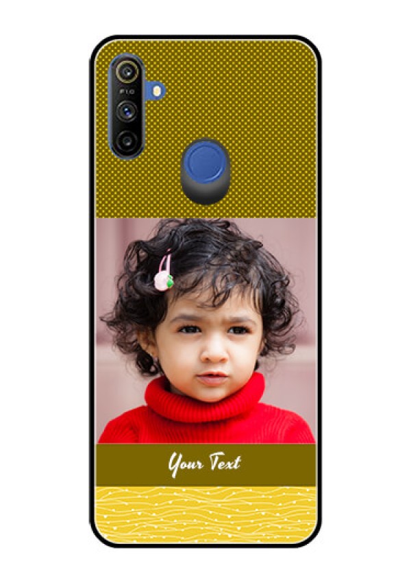 Narzo 20A Custom Glass Phone Case  - Simple Green Color Design