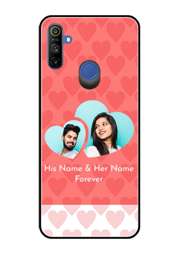 Narzo 20A Personalized Glass Phone Case  - Couple Pic Upload Design