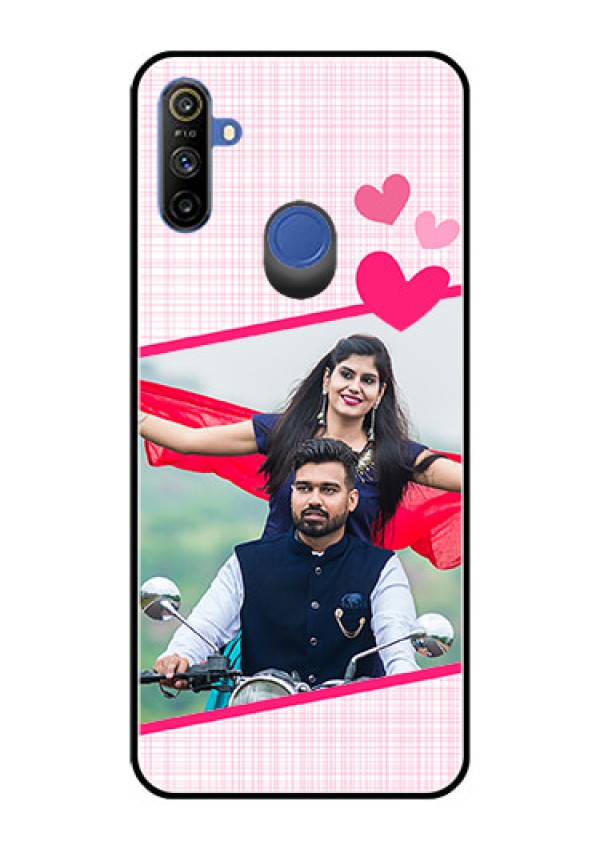 Narzo 20A Custom Glass Phone Case  - Love Shape Heart Design